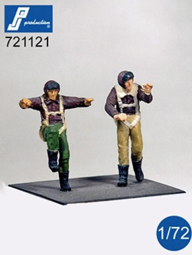 PJ Productions PJ721121 1:72 U.S. Pilots WWII Standing