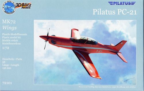 3D Blitz 3DB72101 1:72 Pilatus PC-21