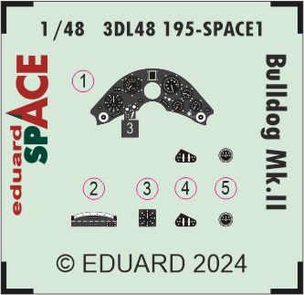 Eduard 3DL48195 1:48 Bristol Bulldog Mk.II SPACE