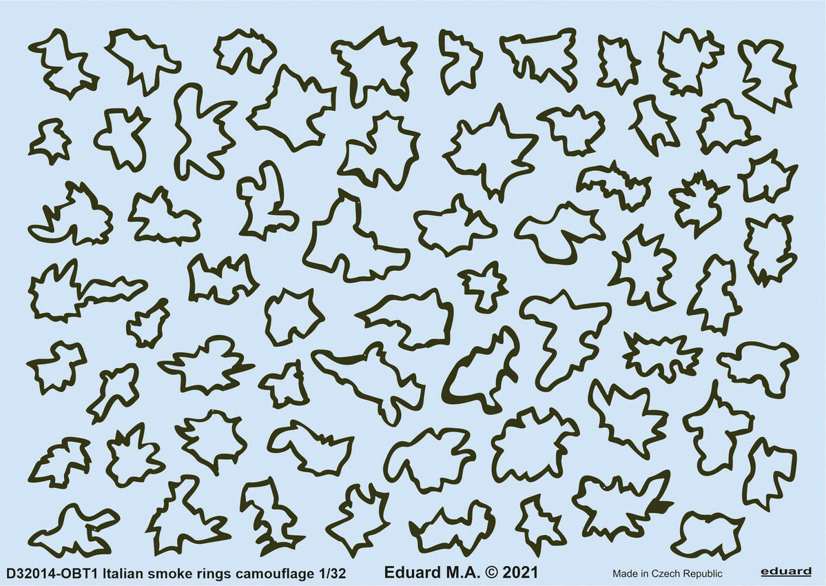Eduard D32014 1:32 Italian smoke rings camouflage kits