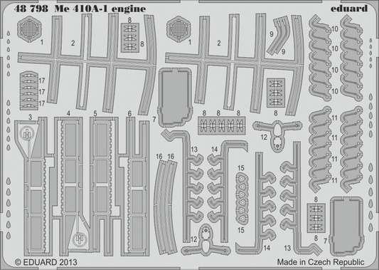 Eduard 48798 1:48 Messerschmitt Me-410A-1 Engine Detailing