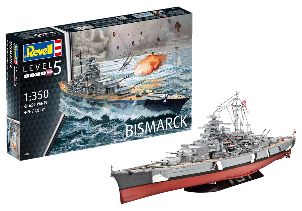 Revell 05040 1:350 Bismarck German Battleship