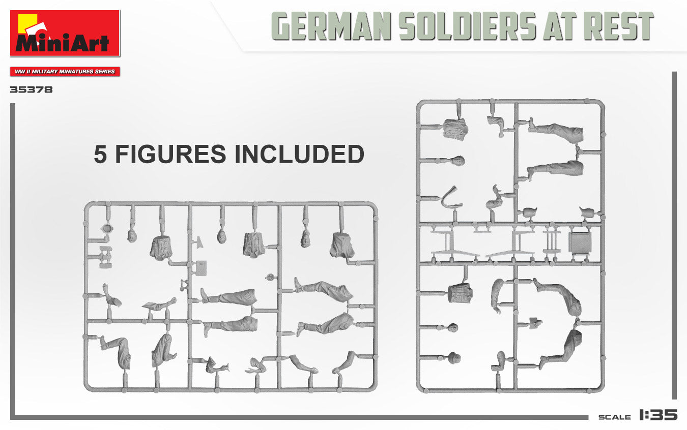 MiniArt 35378 1:35 German Soldiers At Rest Special Edition