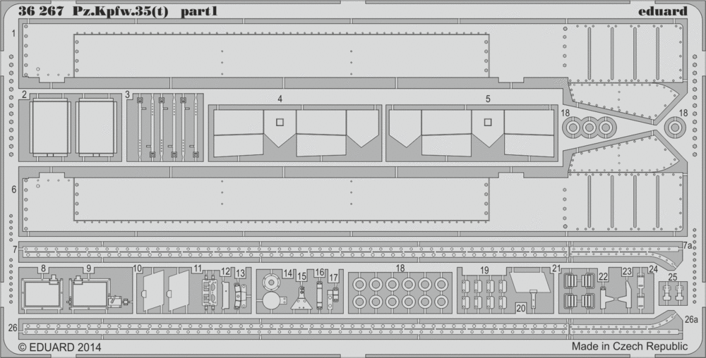 Eduard 36267 1:35 Pz.Kpfw. 35(t) German Light Tank