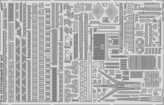 Eduard 53101 1:350 USS Indianapolis (CA-35)