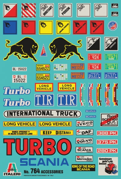 Italeri 764 1:24 Truck Shop Accessories