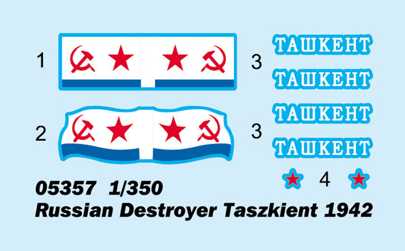 Trumpeter 05357 1:350 Russian Destroyer Taszkient 1942