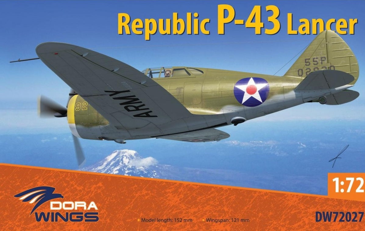 Dora Wings 72027 1:72 Republic P-43 Lancer