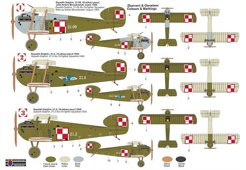 Kovozavody Prostejov 72275 1:72 Sopwith Dolphin 'In Polish Service'