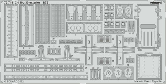 Eduard 72718 1:72 Lockheed C-130J-30 Hercules exterior