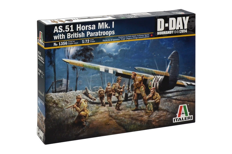 Italeri 1356 1:72 Airspeed AS.51 Horsa Mk.I with British Paratroops