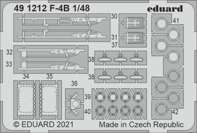Eduard 491212 1:48 McDonnell F-4B Phantom Detailing Set