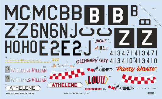 Eduard D32013 1:32 North-American P-51D-5 8th Air Force