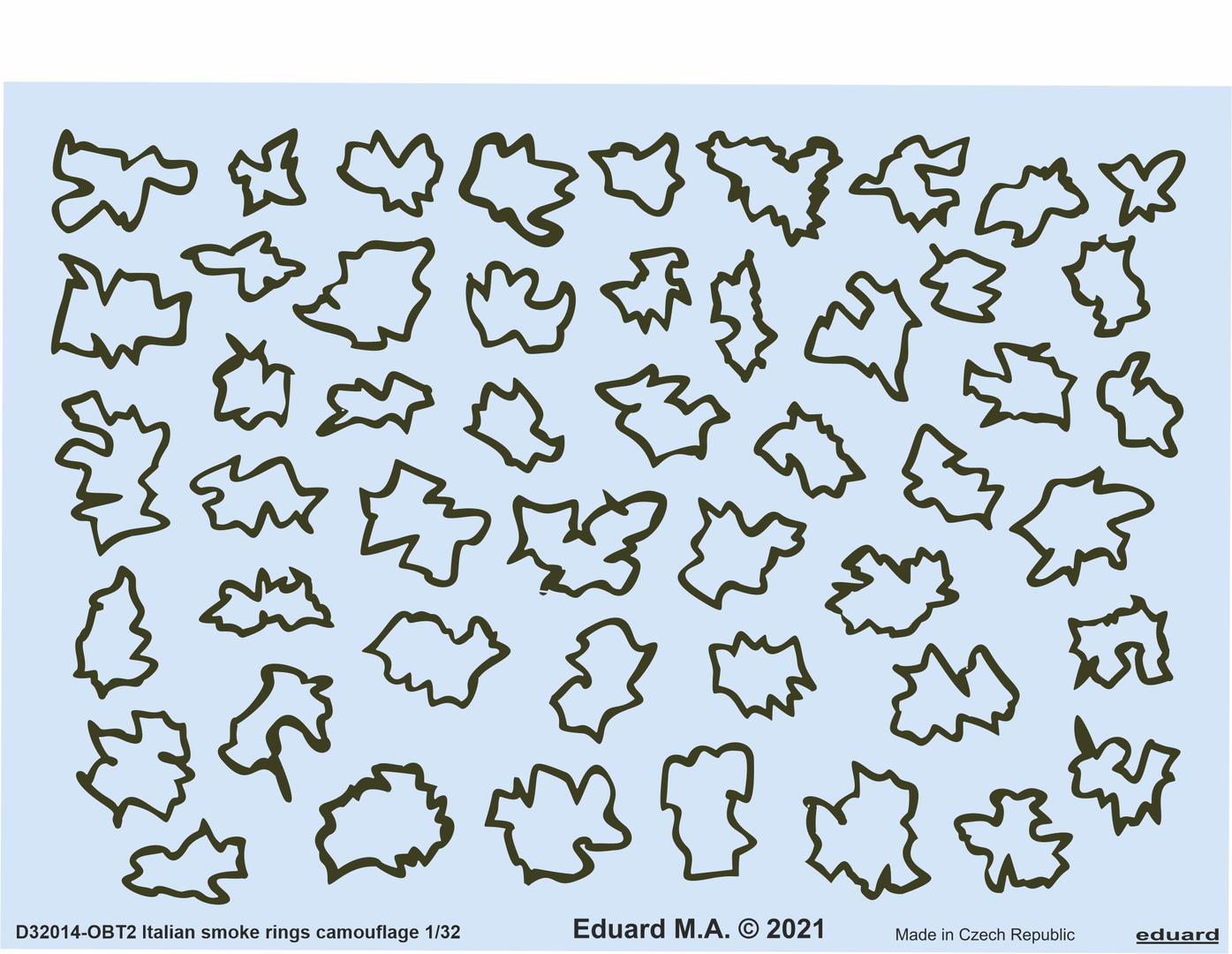 Eduard D32014 1:32 Italian smoke rings camouflage kits