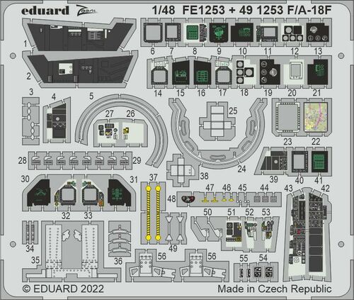 Eduard 491253 1:48 Boeing F/A-18F Hornet Detailing Set