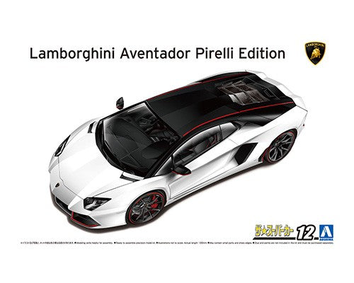 Aoshima 06121 1:24 '14 Lamborghini Aventador Pirelli Edition - Model kit