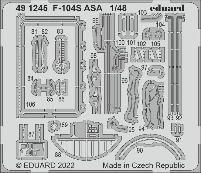 Eduard 491245 1:48 Lockheed F-104S Starfighter ASA Detailing Set