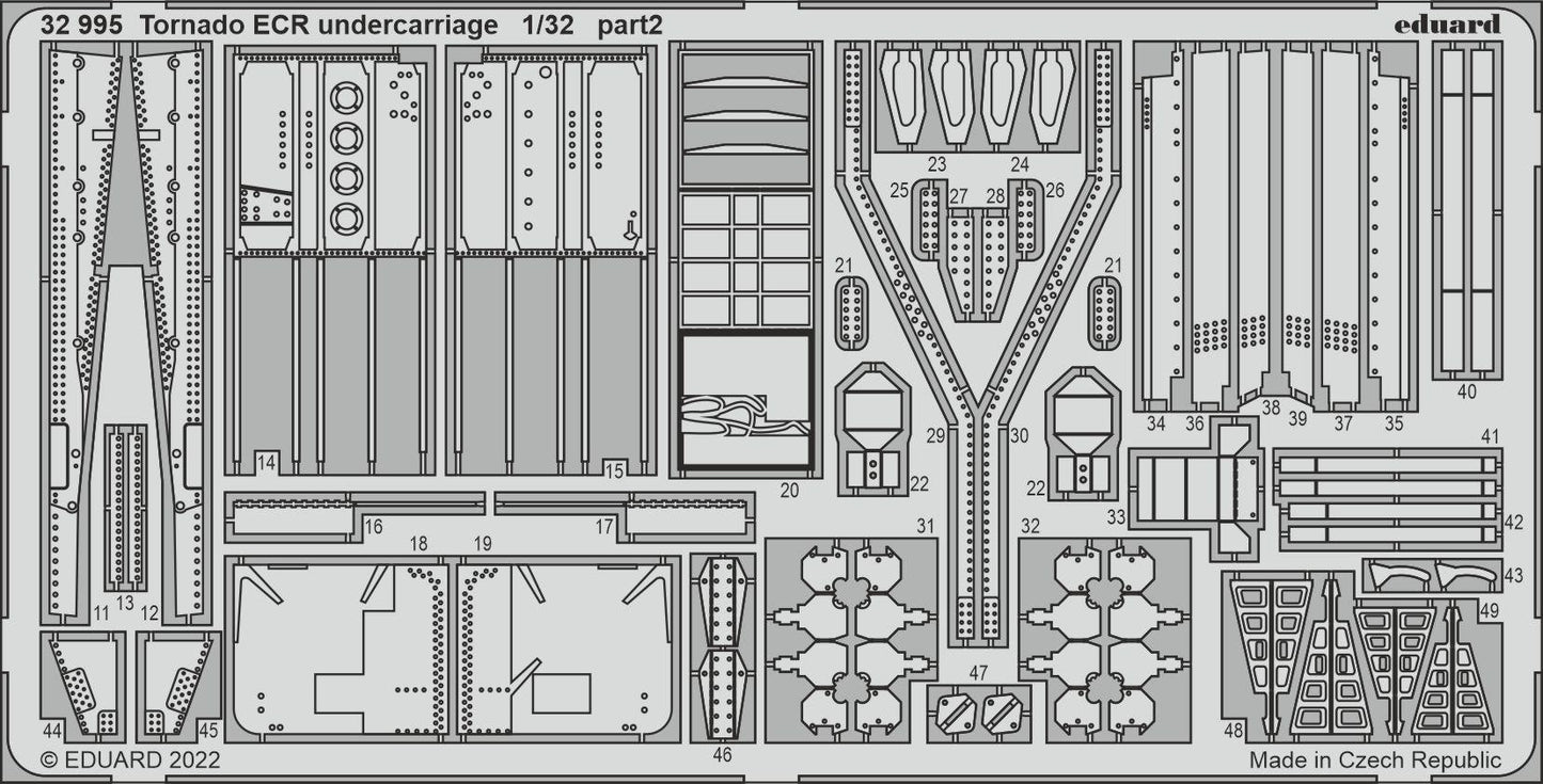 Eduard 32995 1:32 Panavia Tornado ECR Undercarriage