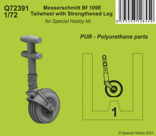 CMK Q72391 1:72 Messerschmitt Bf-109E Tailwheel with Strengthened Leg