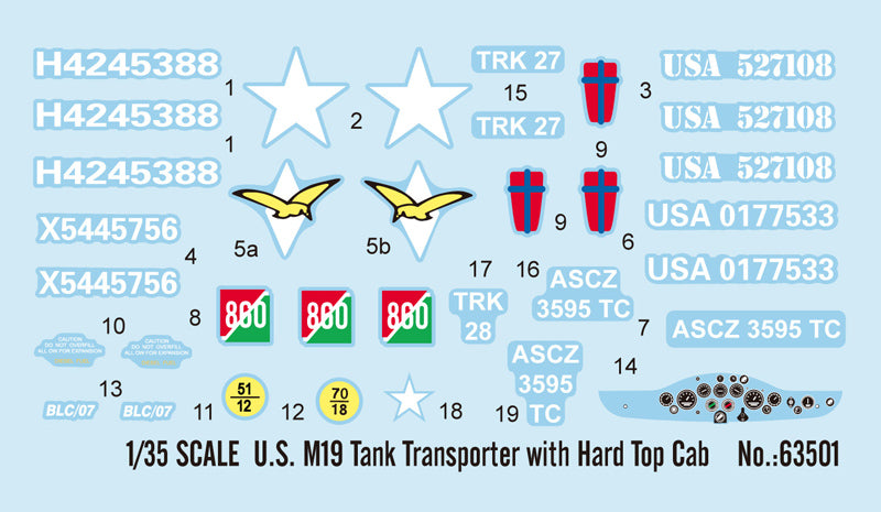 I Love Kit 63501 1:35 U.S. M19 Tank Transporter with Hard Top Cab