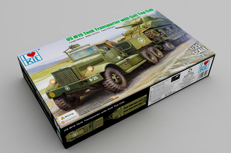 I Love Kit 63502 1:35 U.S. M19 Tank Transporter with Soft Top Cab