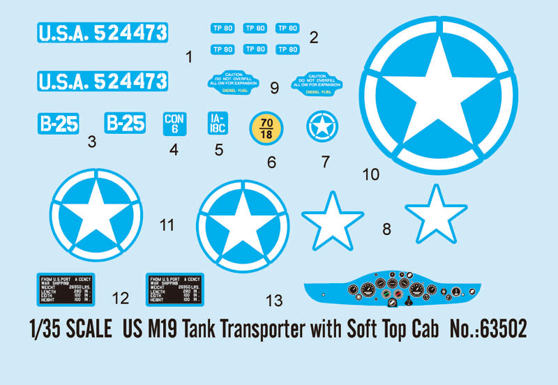 I Love Kit 63502 1:35 U.S. M19 Tank Transporter with Soft Top Cab