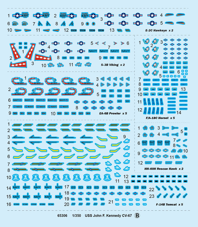 I Love Kit 65306 1:350 USS John F. Kennedy CV-67