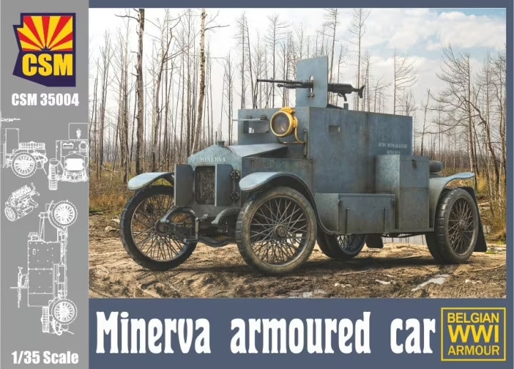 Copper State Models CSM35004 1:35 Minerva Armoured Car Belgian WWI Armour