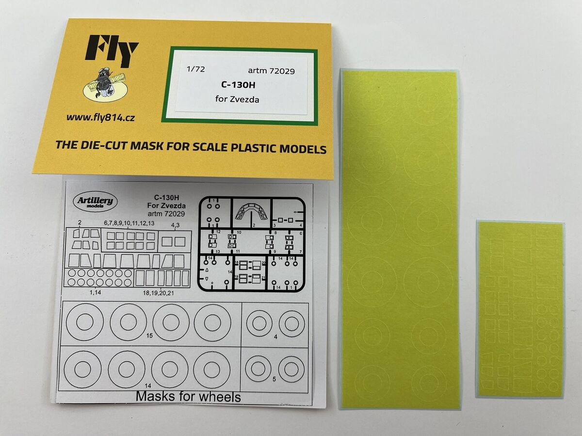 Artillery M72029 1:72 Lockheed C-130H Hercules canopy frame paint mask