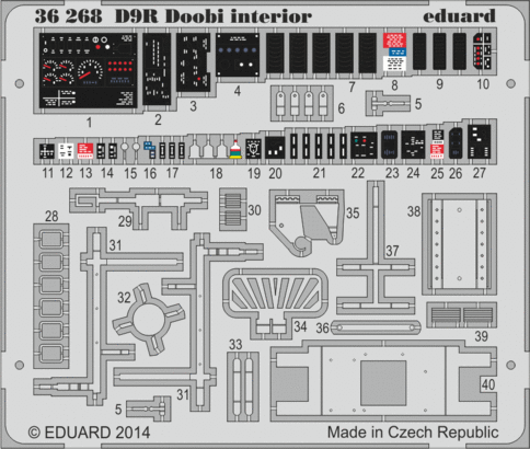 Eduard 36268 1:35 D9R Doobi Armoured Bulldozer Interior