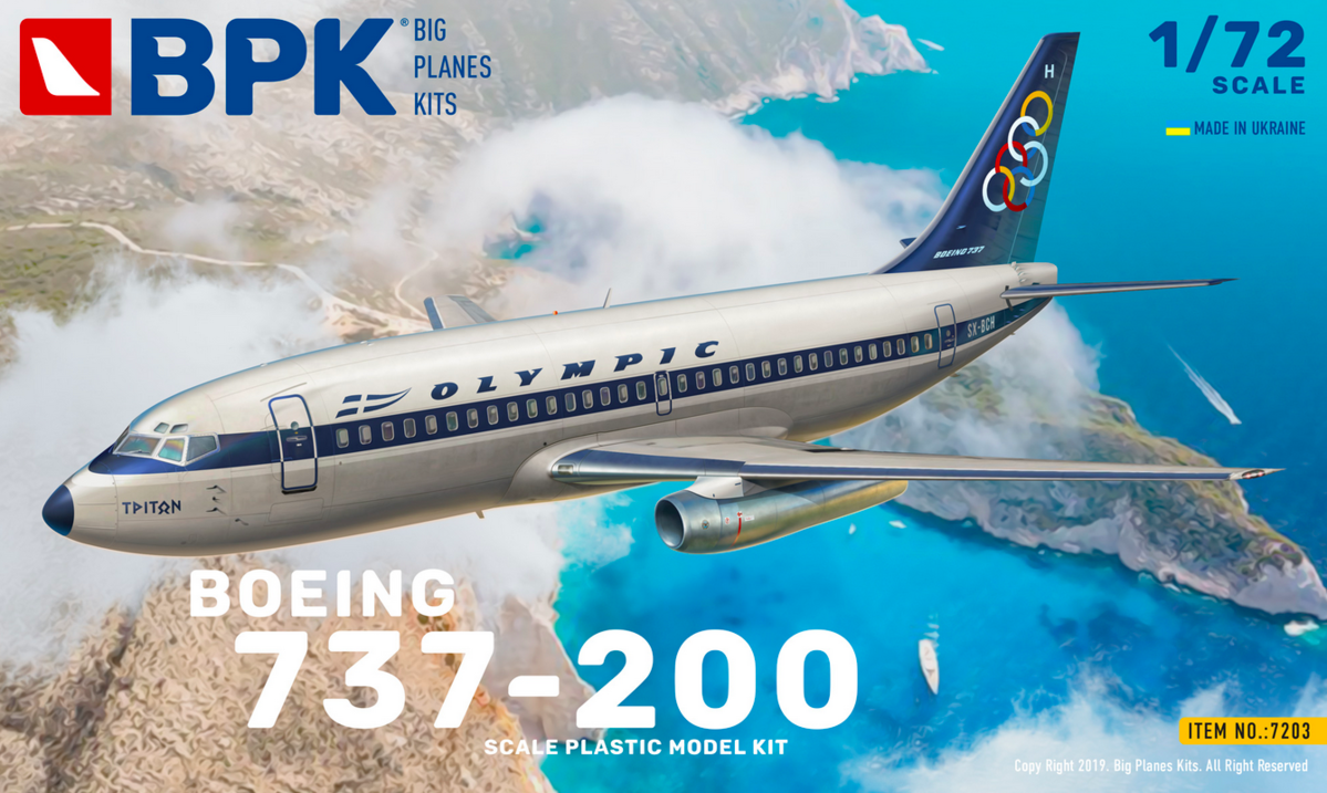 Big Planes Kits BPK7203 1:72 Boeing 737-200 Olympic