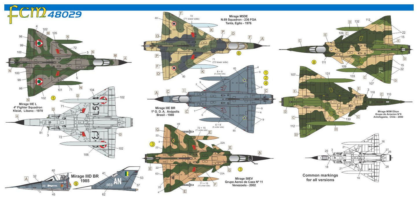 FCM 48029 1:48 Dassault Mirage III - Part 1