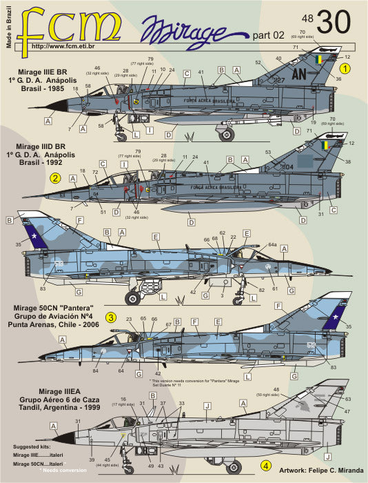 FCM 48030 1:48 Dassault Mirage III - Part 2