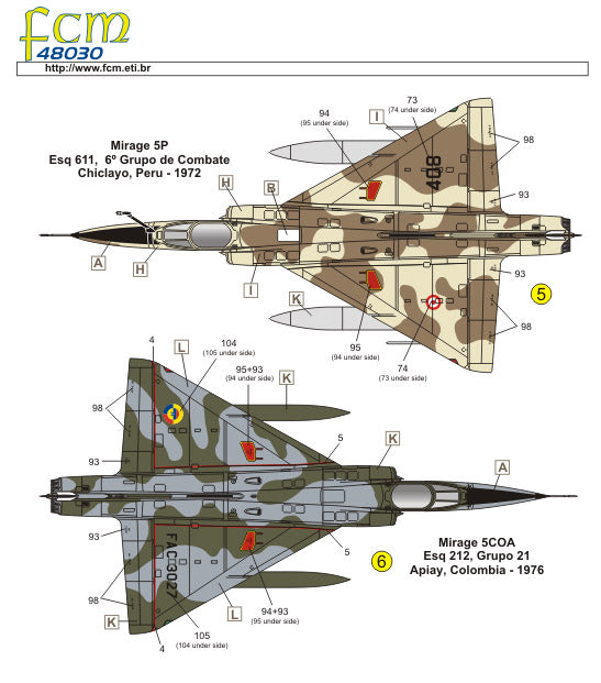 FCM 48030 1:48 Dassault Mirage III - Part 2