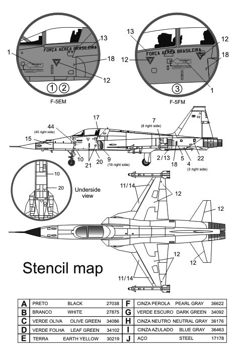 FCM 48033 1:48 Northrop F-5E/F Part 1 - Brazilian Tigers