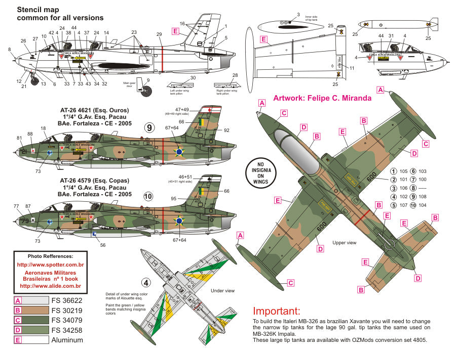 FCM 48037 1:48 AT-26 Xavante - AT-26A Impala