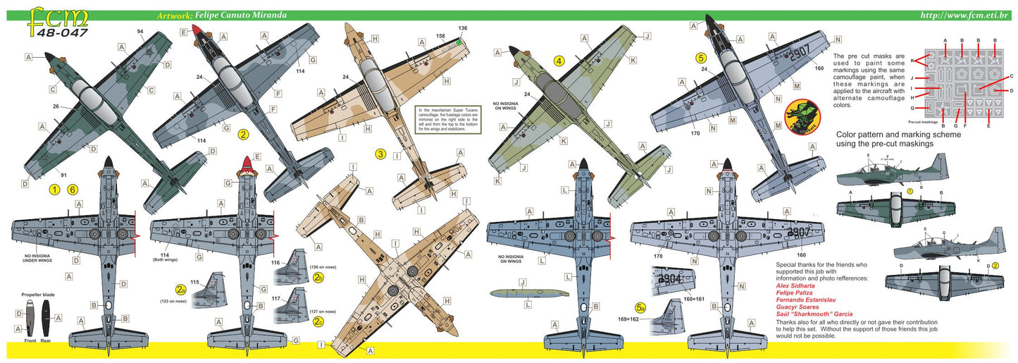 FCM 48047 1:48 Embraer EMB-314 Super Tucano - Part 1