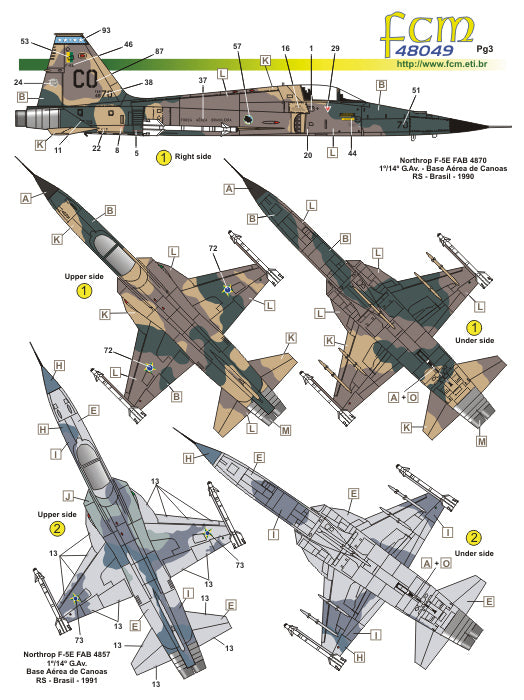 FCM 48049 1:48 Northrop F-5B / E / F