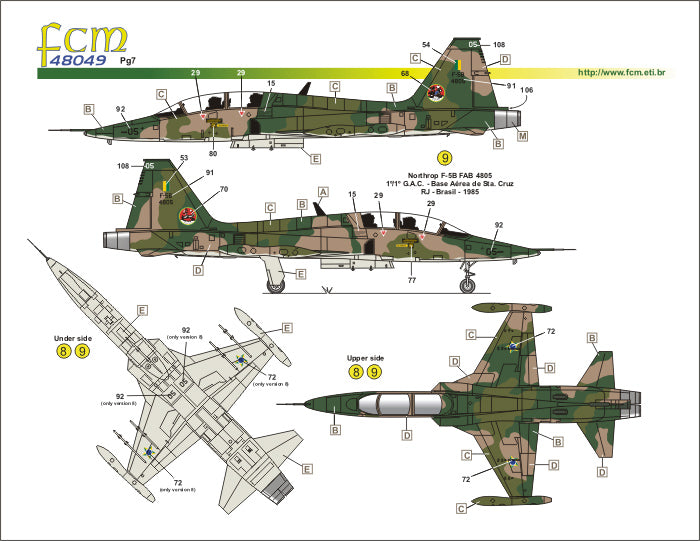 FCM 48049 1:48 Northrop F-5B / E / F