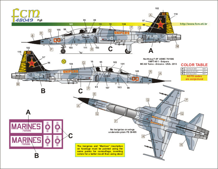 FCM 48049 1:48 Northrop F-5B / E / F