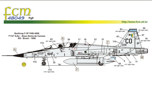 FCM 48049 1:48 Northrop F-5B / E / F