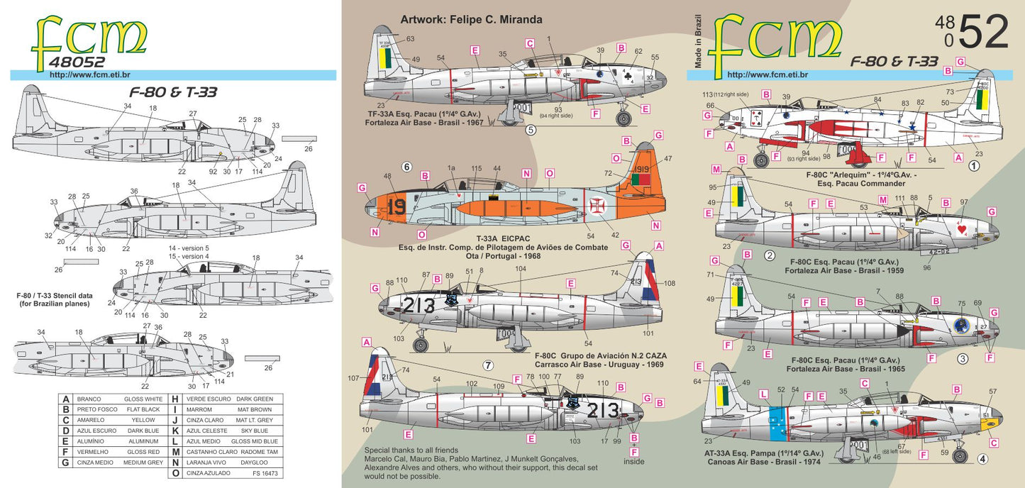 FCM 48052 1:48 Lockheed F-80 / TF-33