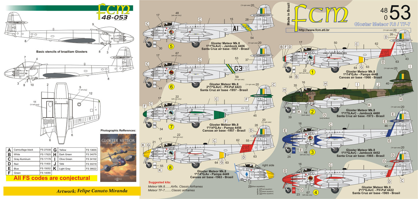 FCM 48053 1:48 Gloster Meteor F.8 / TF-7 FAB