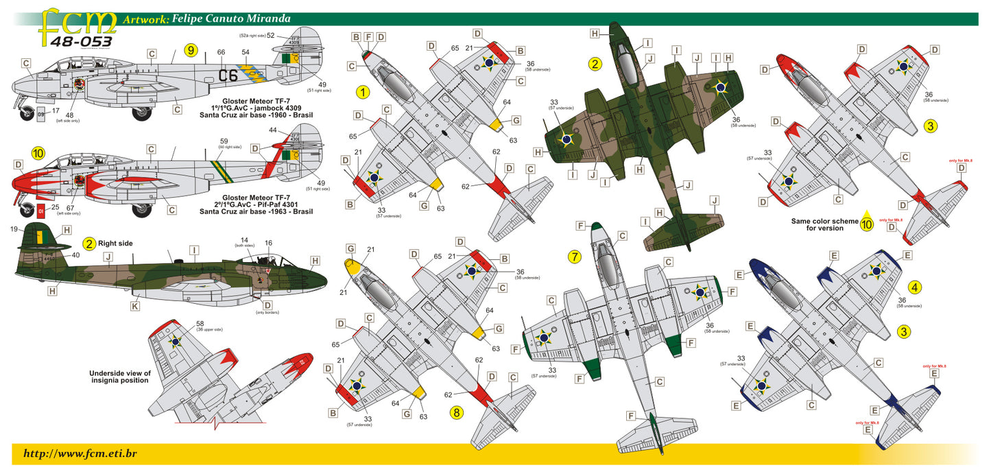 FCM 48053 1:48 Gloster Meteor F.8 / TF-7 FAB