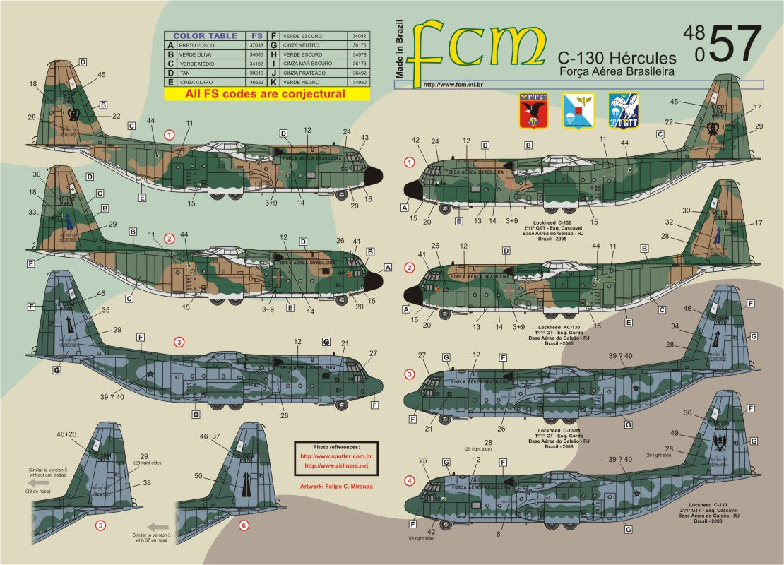 FCM 48057 1:48 Lockheed C-130 Hercules - Brazilian Air Force