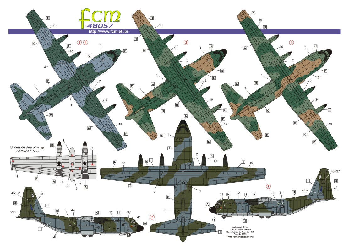 FCM 48057 1:48 Lockheed C-130 Hercules - Brazilian Air Force