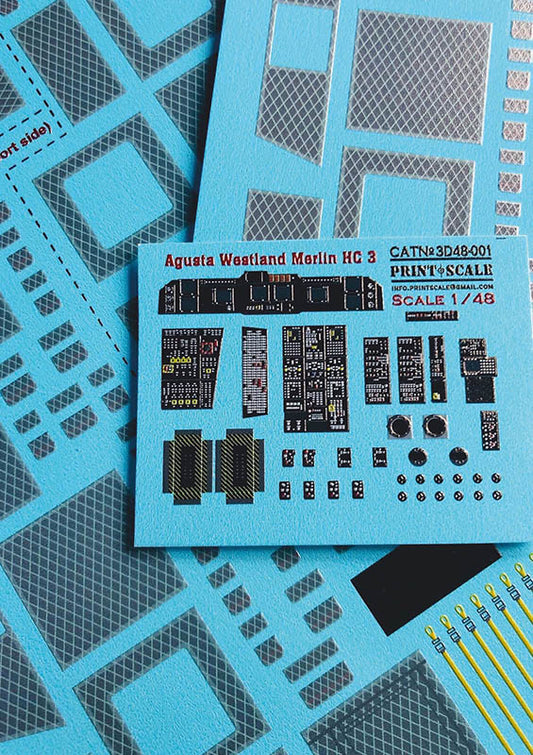 Print Scale 3D48-001 1:48 Agusta-Westland Merlin HC.3 3D Decal