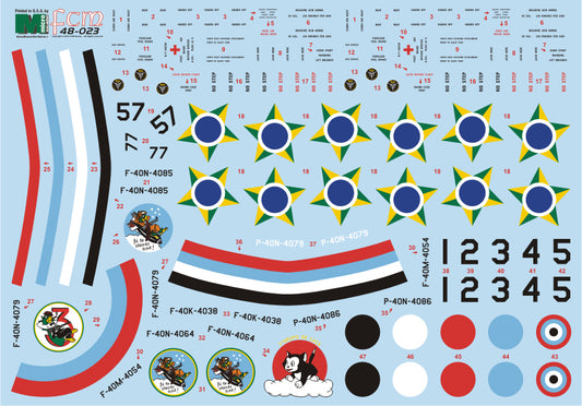 FCM 48023 1:48 Curtiss P-40K, M & N - Brazilian Air Force