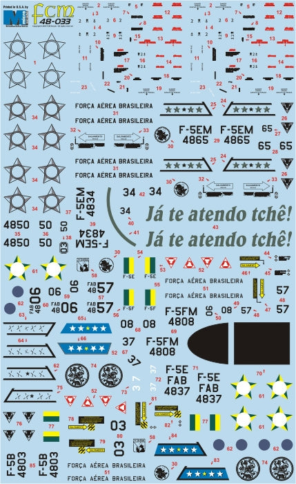 FCM 48033 1:48 Northrop F-5E/F Part 1 - Brazilian Tigers