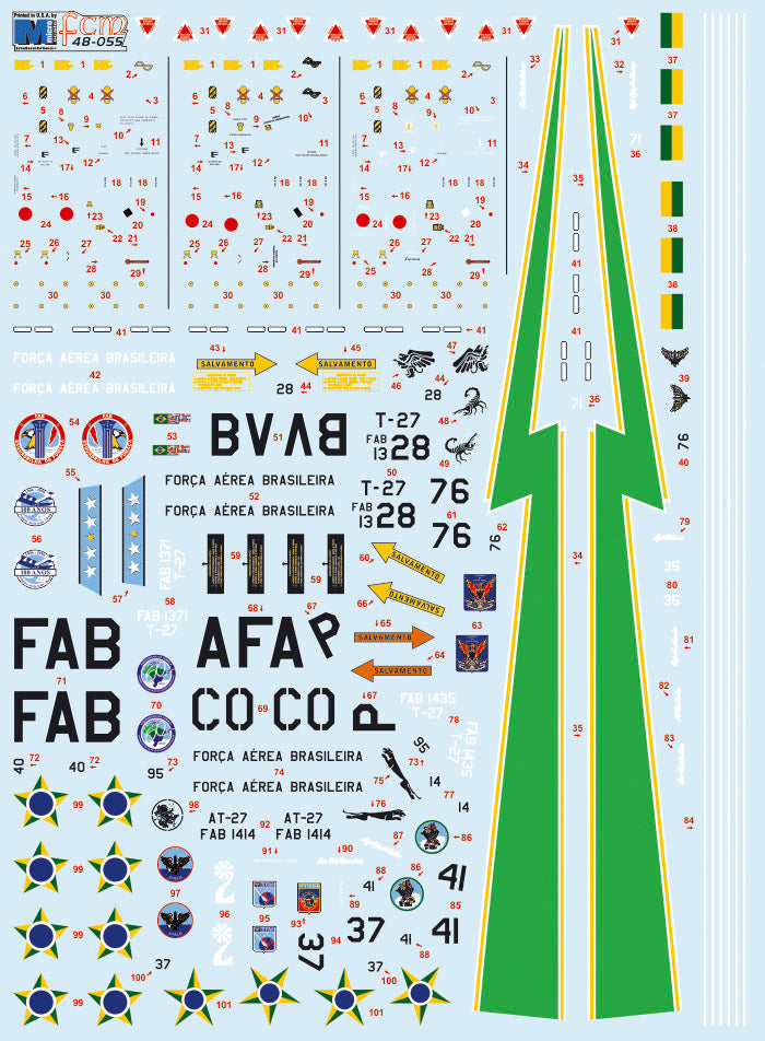 FCM 48055 1:48 Embraer EMB-312 Tucano - Brazilian Squadrons